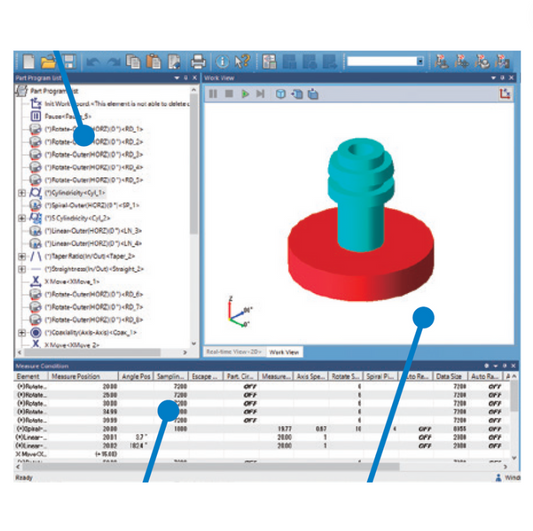 ROUNDPAK Software de análisis de Medición de cilindricidad /Redondez MITUTOYO