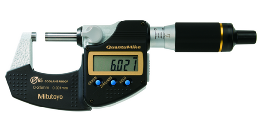QuantuMike SERIES 293 — IP65 Micrometer with 2 mm/rev Spindle Feed IP65 MITUTOYO 